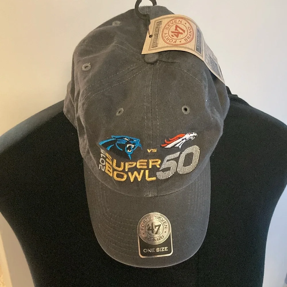 Super Bowl 50 Carolina Panthers vs Broncos Baseball Cap‎ New